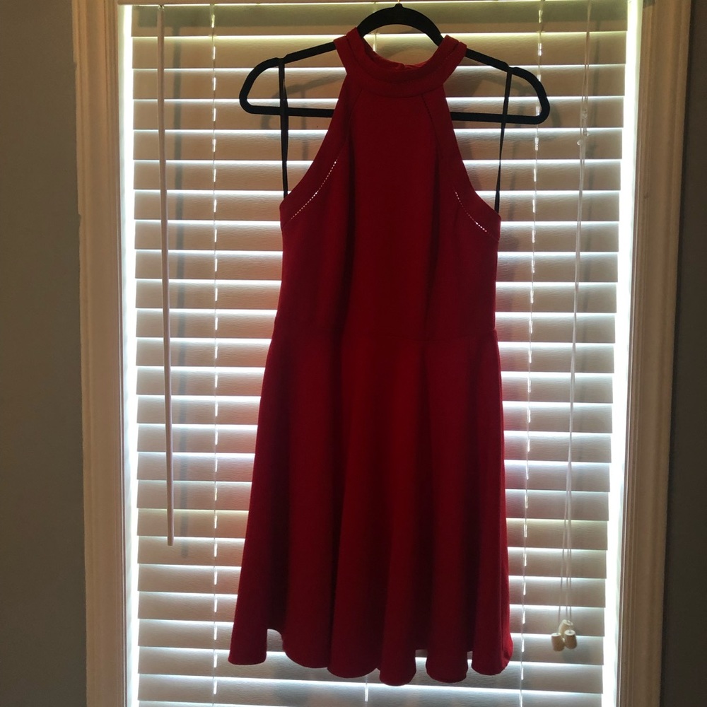 semi formal red cocktail dress